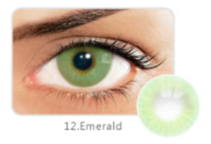 Los lentes Emerald ofrecen un verde intenso radiante. Su diseño de nueva colección crea una mirada clara, profunda y audaz para lucir bella siempre.