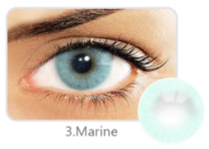 Los lentes Marine ofrecen un azul turquesa vibrante. Su diseño de nueva colección crea una mirada clara, fresca y audaz para lucir un estilo único siempre.